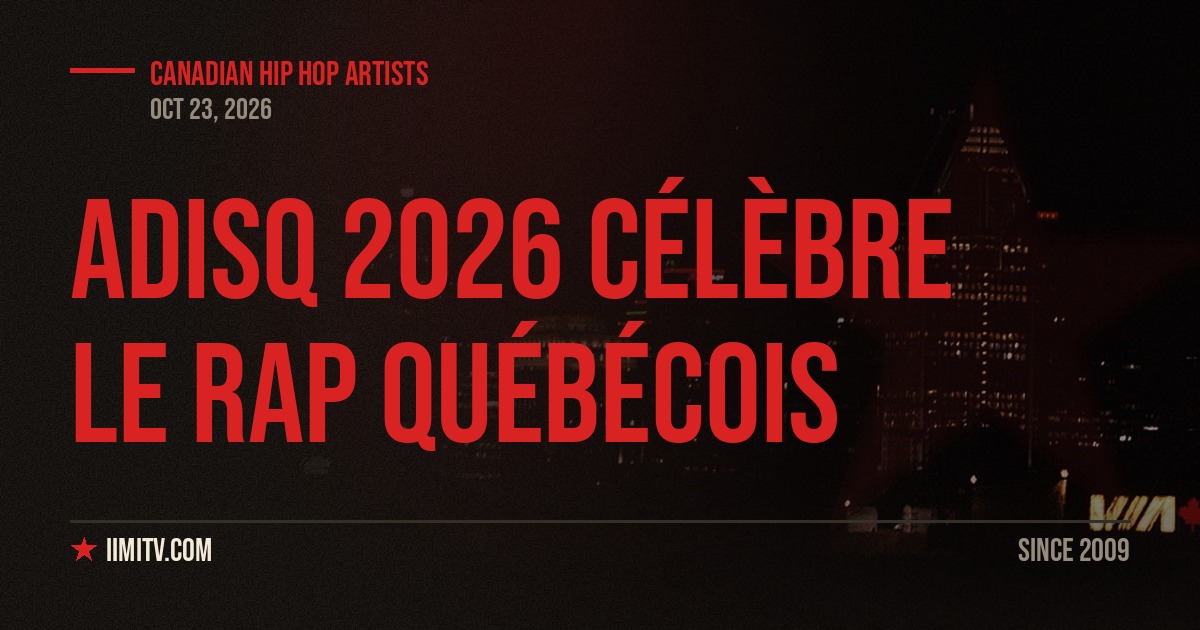 ADISQ 2026 célèbre le rap québécois