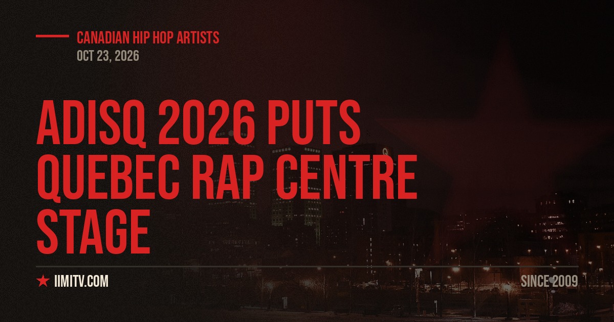 ADISQ 2026 Puts Quebec Rap Centre Stage