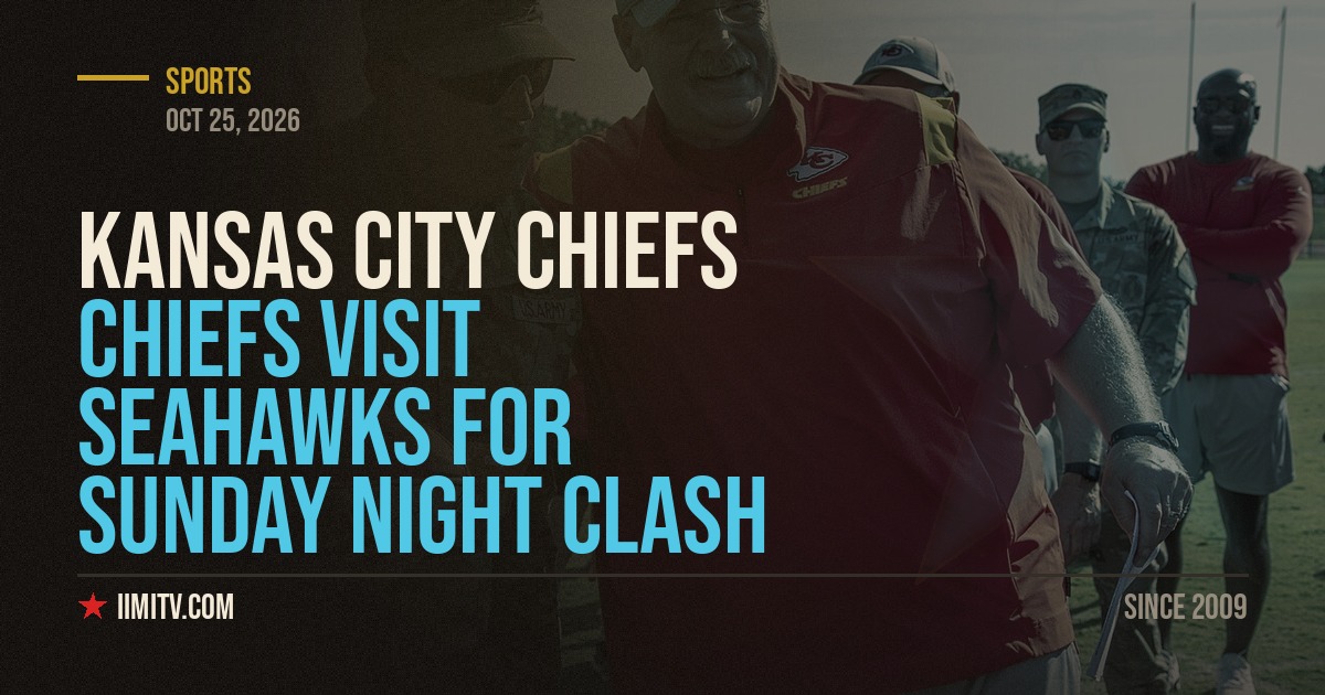 Chiefs Visit Seahawks For Sunday Night Clash