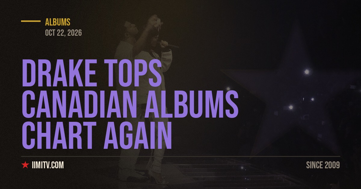 Drake Tops Canadian Albums Chart Again