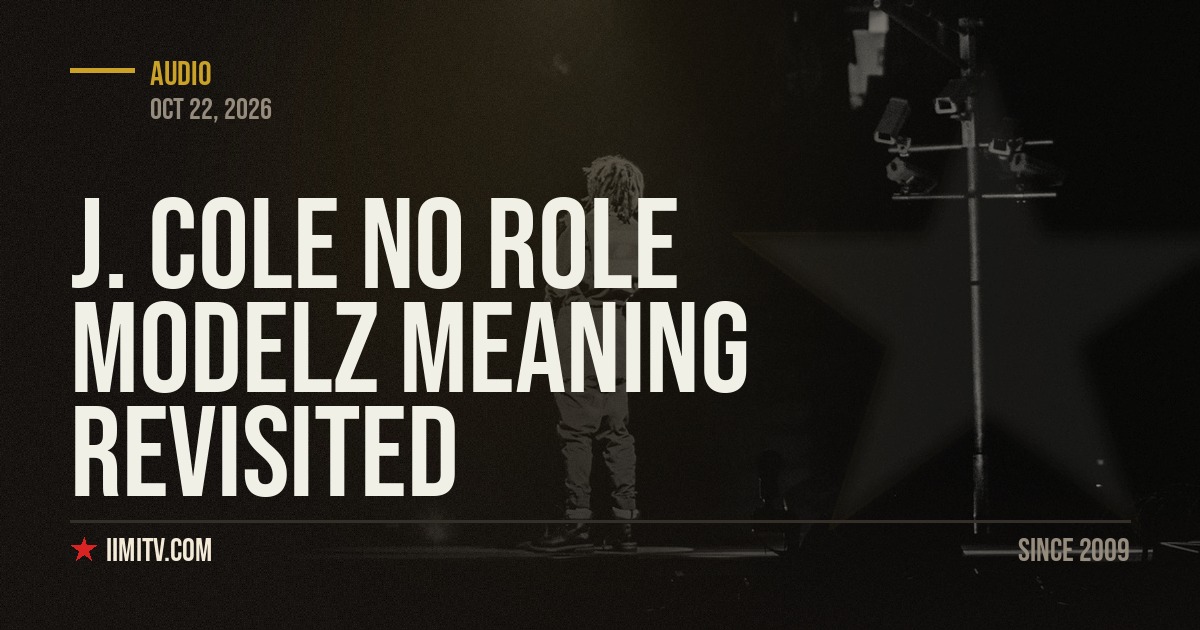 J. Cole No Role Modelz Meaning Revisited
