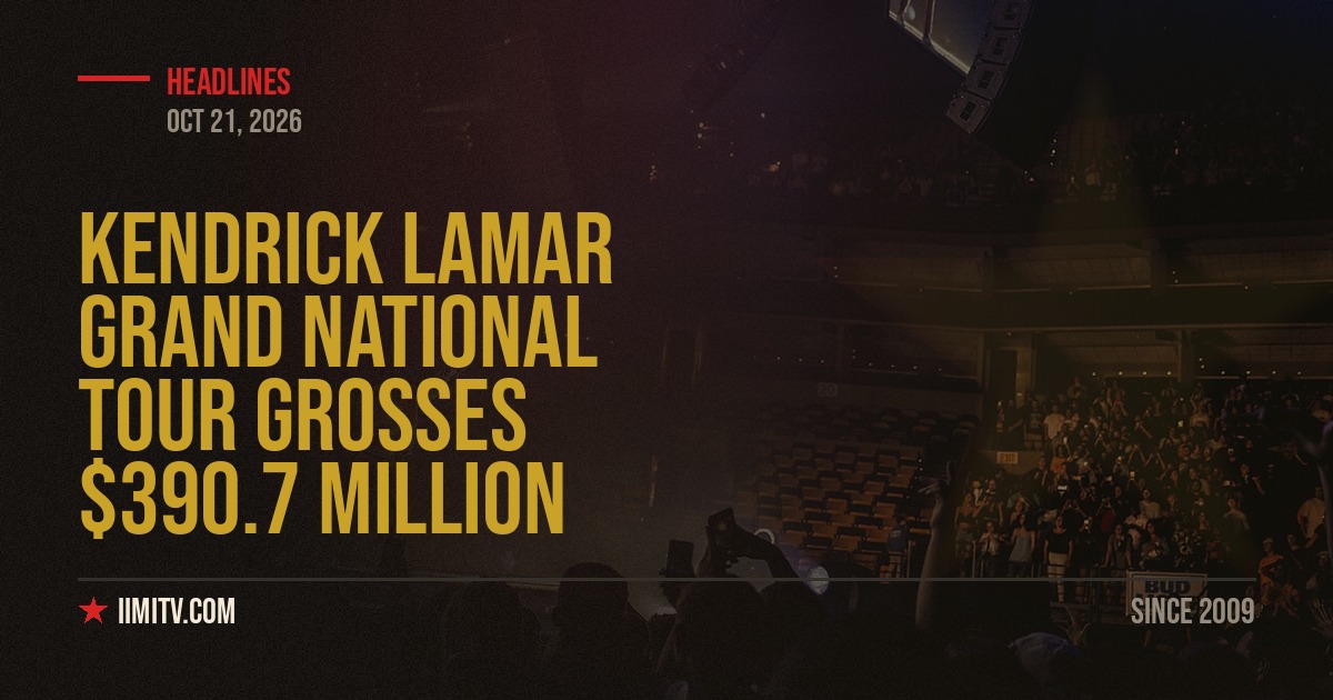 Kendrick Lamar Grand National Tour Grosses $390.7 Million