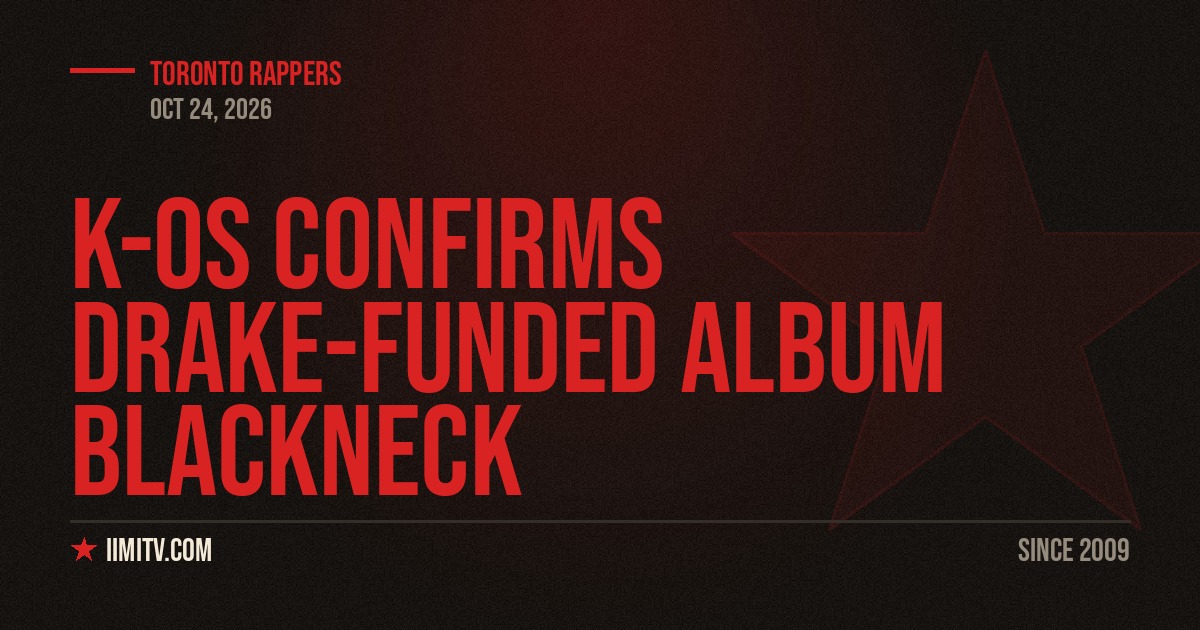 k-os Confirms Drake-Funded Album BLackneck