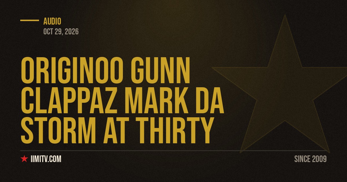 Originoo Gunn Clappaz Mark Da Storm At Thirty