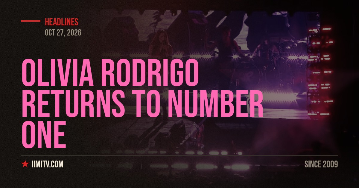 Olivia Rodrigo Returns To Number One