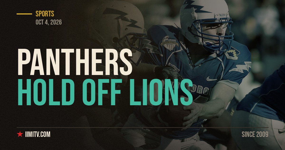 Panthers Hold Off Lions In Primetime