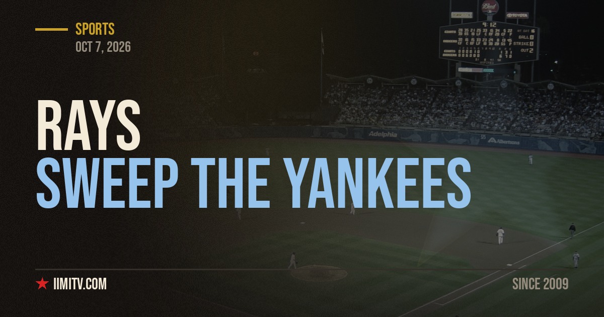 Rays Sweep Yankees, Reach ALCS