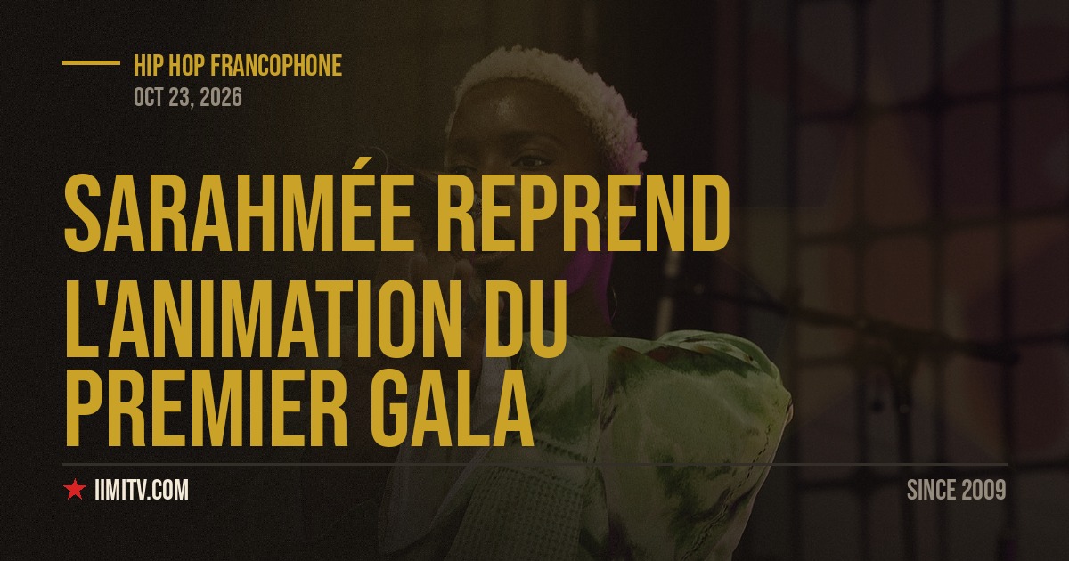 Sarahmée reprend l’animation du Premier Gala