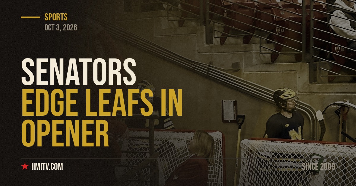 Senators Edge Maple Leafs In Opener