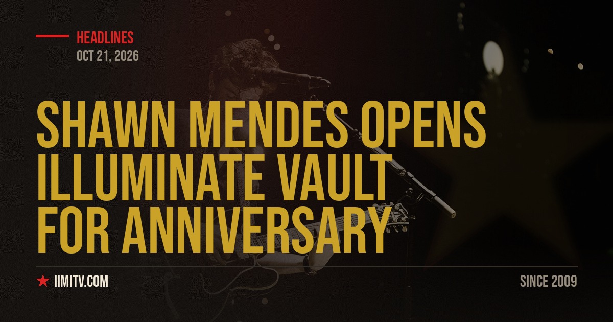 Shawn Mendes Opens Illuminate Vault For Anniversary
