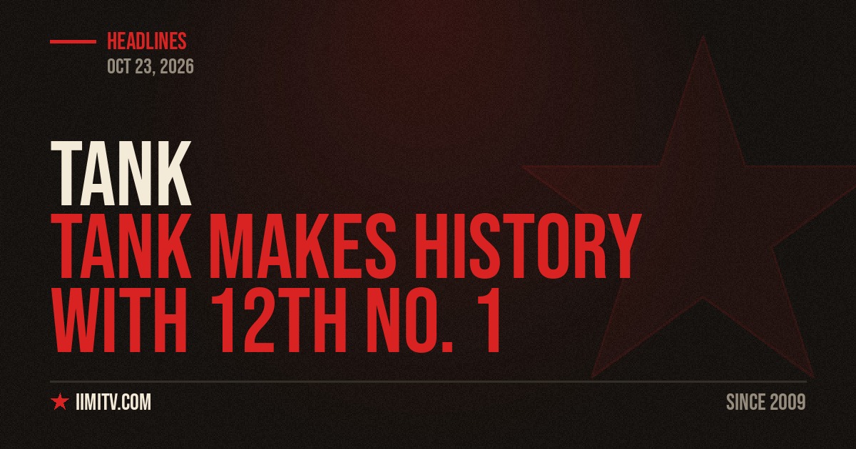 Tank Makes History With 12th No. 1