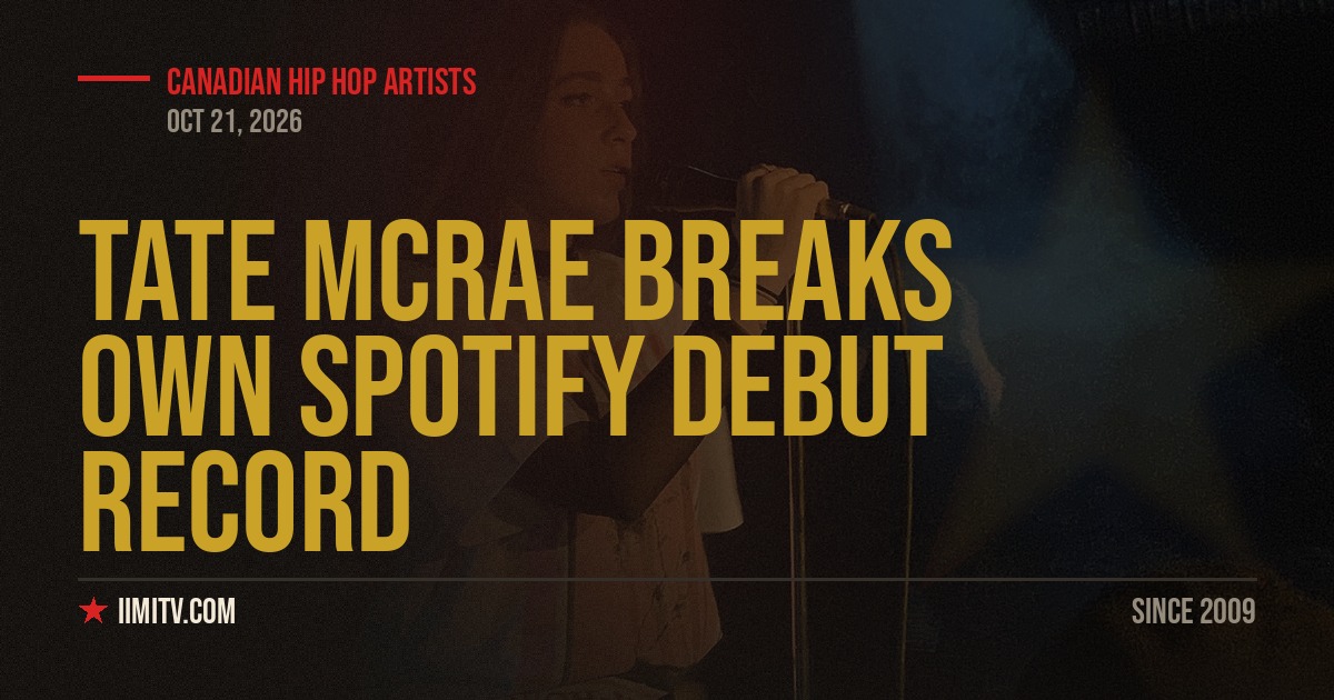 Tate McRae Breaks Own Spotify Debut Record