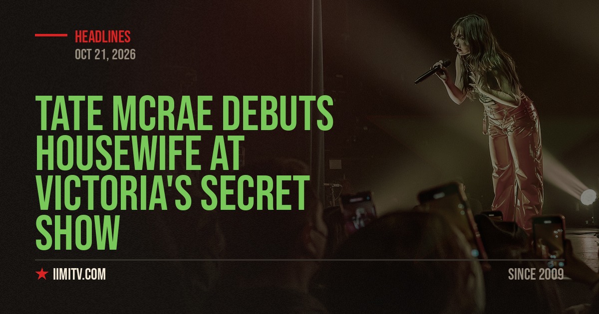 Tate McRae Debuts Housewife at Victoria’s Secret Show