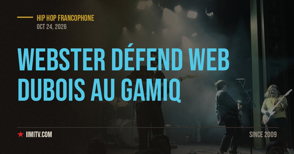 Webster Défend WEB DuBois Au GAMIQ